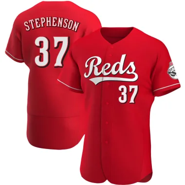 CINCINNATI REDS- TYLER STEPHENSON AUTOGRAPH #37 FIELD OF DREAMS 2022 JERSEY  JSA